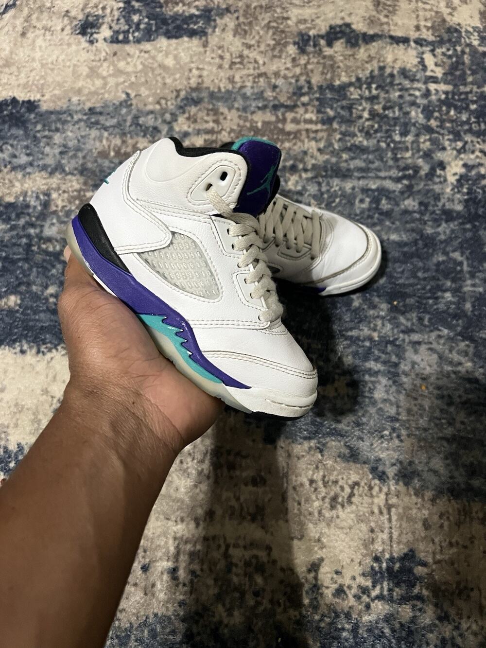 Size 11C-Air Jordan 5 Retro OG ‘Grape’ Bel air PS White 2025 Shoes HQ7979-100